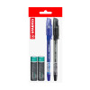 Pack: 2x Boligráfo Bille NF STABILO + 2x Pilas AA POWER ONE, Pack x 4 Unds.
